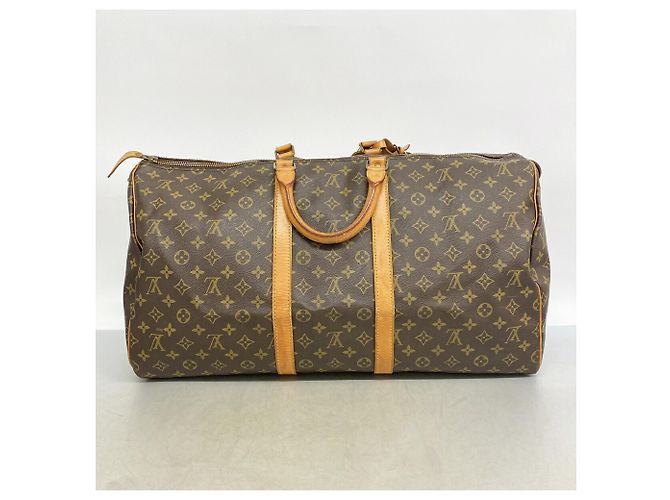 Louis Vuitton Boston Monogram Keepall 55 Marrom - vista 15