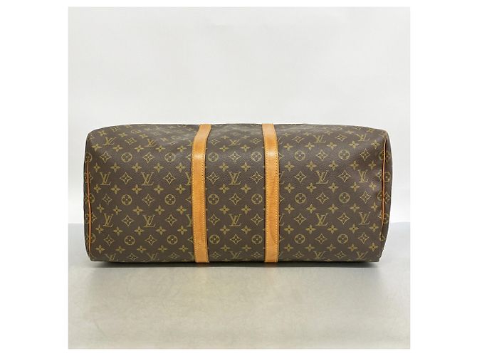 Louis Vuitton Boston Monogram Keepall 55 Marrom - vista 3