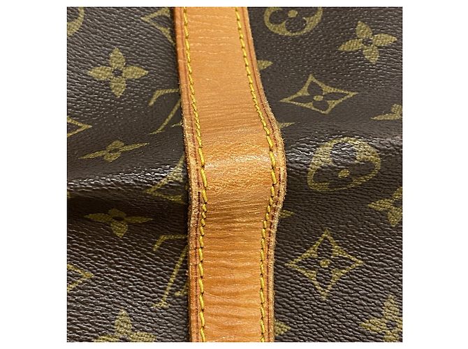 Louis Vuitton Boston Monogram Keepall 55 Marrom - vista 7