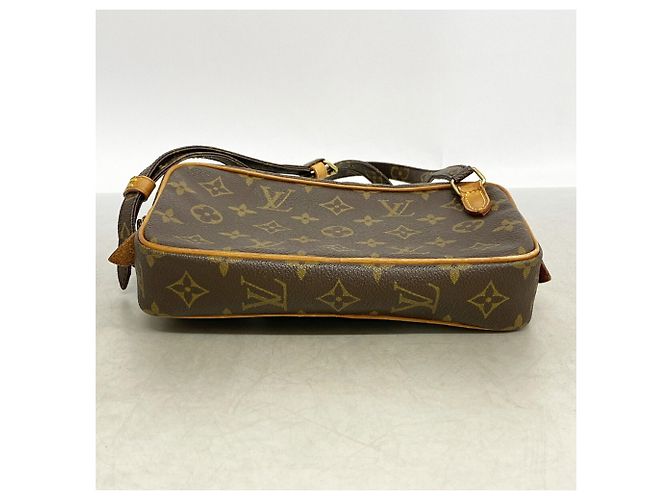 Louis Vuitton Monogram Pochette Marly Bandoulière Shoulder Bag Castaño - vista 3
