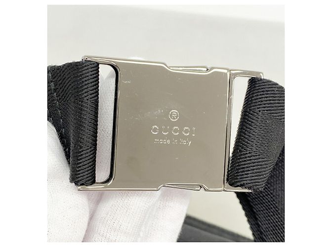 Marsupio Gucci Guccissima in pelle/nylon Nero - vista 7