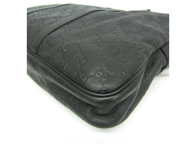 Borsetta in pelle da uomo Gucci Guccissima Nero - vista 5