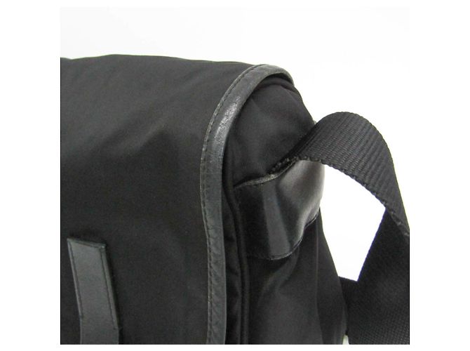 Sac bandoulière Prada Triangle Logo Noir - vue 12