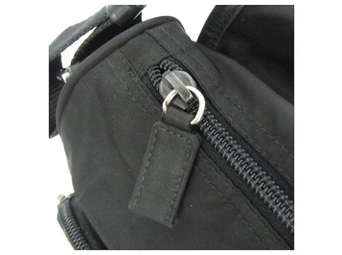 Sac bandoulière Prada Triangle Logo Noir - vue 14