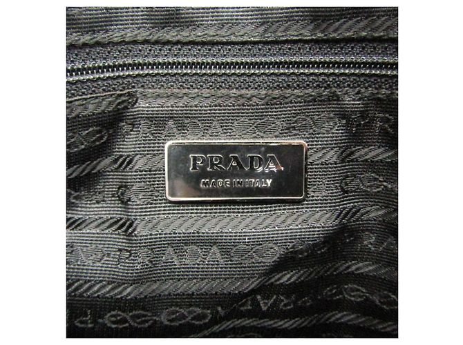 Sac bandoulière Prada Triangle Logo Noir - vue 16