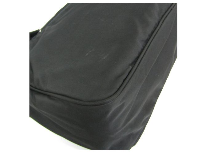Sac bandoulière Prada Triangle Logo Noir - vue 4