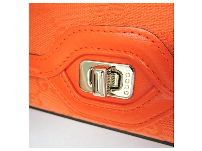 Gucci GG Canvas Luce 788061 Schultertasche Orange - Ansicht 10