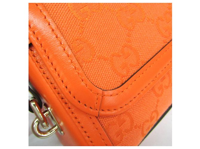 Gucci GG Canvas Luce 788061 Schultertasche Orange - Ansicht 8