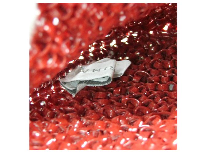 Autre Marque Borsa a tracolla con catena Anteprima Round Small Rosso - vista 10