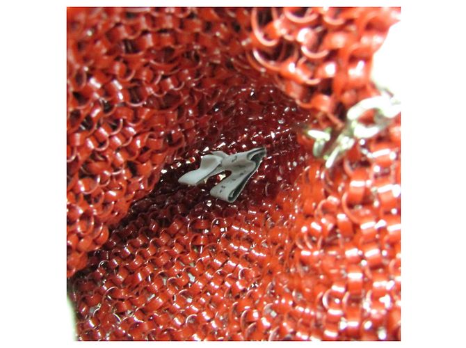 Autre Marque Borsa a tracolla con catena Anteprima Round Small Rosso - vista 11