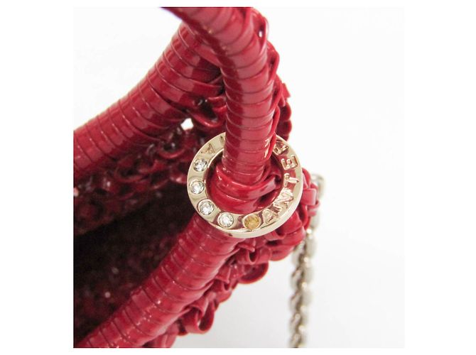 Autre Marque Borsa a tracolla con catena Anteprima Round Small Rosso - vista 9