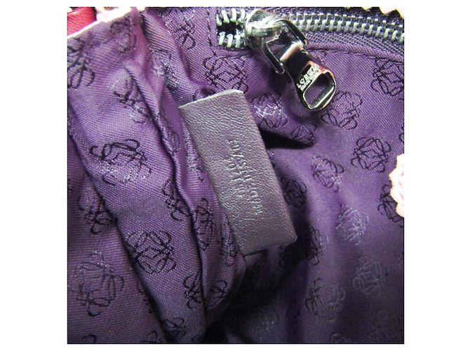 Borsa a tracolla in pelle Loewe Flamenco da donna Rosa Porpora - vista 16