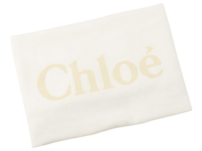 Borsa tote media Chloé Marcie in rafia Marrone - vista 17