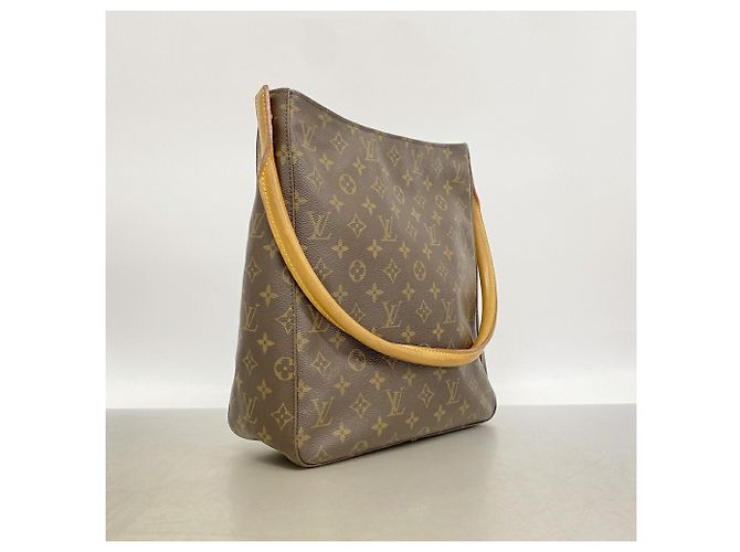 Bolsa de Ombro Louis Vuitton Monogram Looping GM Marrom - vista 2