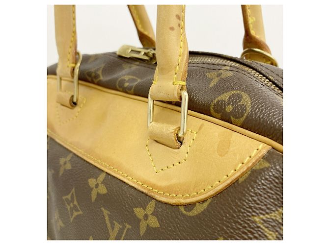 Bolso Louis Vuitton Monogram Deauville Castaño - vista 13