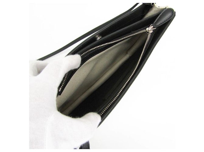 Everyday Borsa a tracolla Balenciaga Pochette Navy Nero Bianco sporco - vista 4