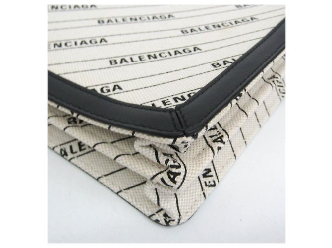 Everyday Borsa a tracolla Balenciaga Pochette Navy Nero Bianco sporco - vista 8