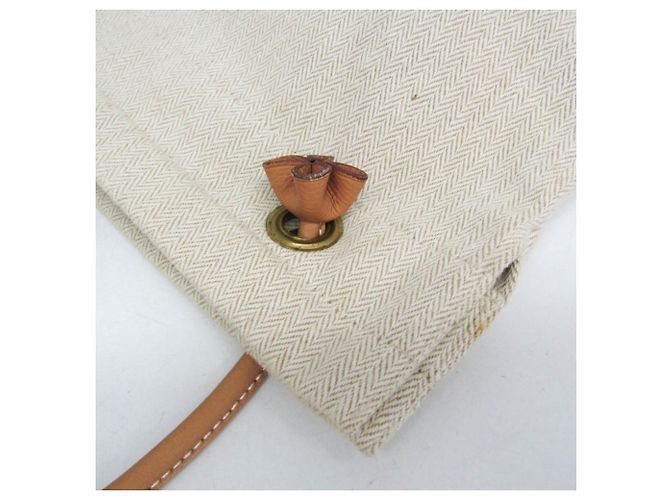 Hermès Bolso de hombro Hermes Aline GM Beige Blanco roto - vista 9