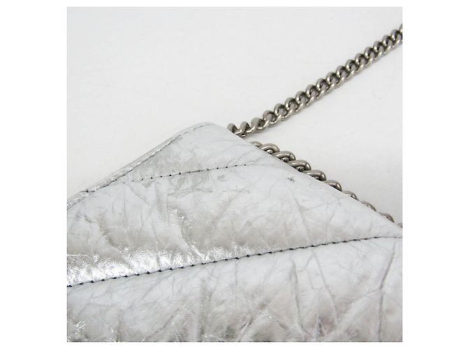 Balenciaga Crush Chain Schultertasche Silber - Ansicht 10