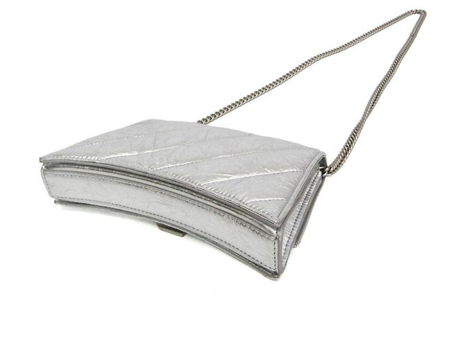 Balenciaga Crush Chain Schultertasche Silber - Ansicht 2