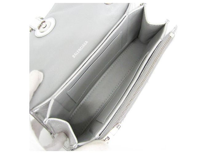 Balenciaga Crush Chain Schultertasche Silber - Ansicht 3