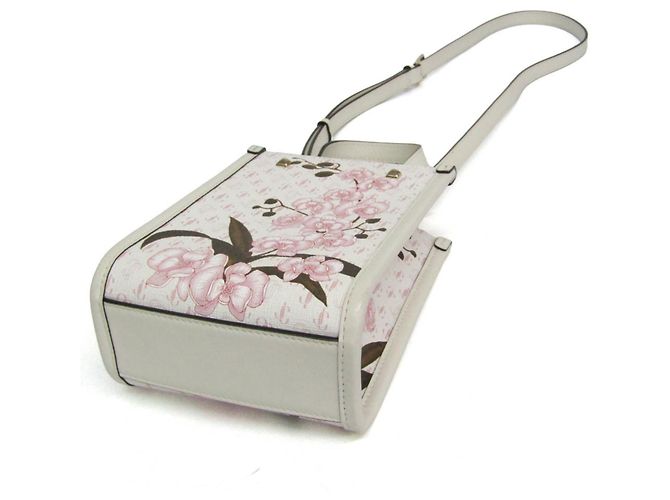 Jimmy Choo Mini North South Tote - Japan Limited Edition Rosa Bianco sporco - vista 3