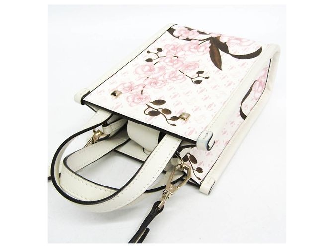 Jimmy Choo Mini North South Tote - Japan Limited Edition Rosa Bianco sporco - vista 8