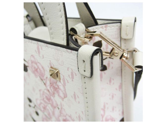 Jimmy Choo Mini North South Tote - Japan Limited Edition Rosa Bianco sporco - vista 9