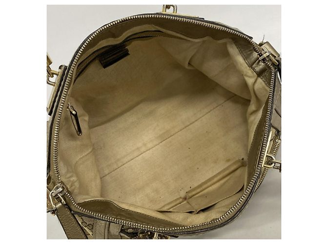 Gucci GG Canvas Bamboo Handtasche Braun Golden - Ansicht 4