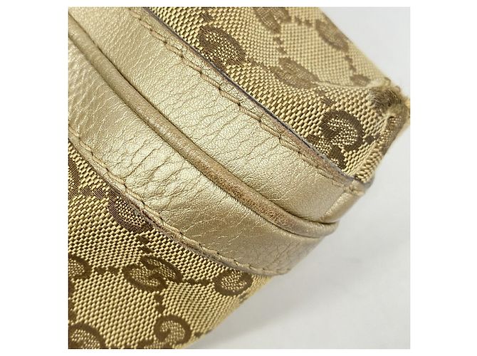 Gucci GG Canvas Bamboo Handtasche Braun Golden - Ansicht 7