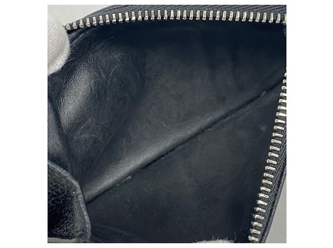 Porta-moedas Prada em couro preto - vista 3