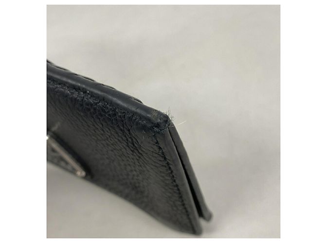 Porta-moedas Prada em couro preto - vista 5