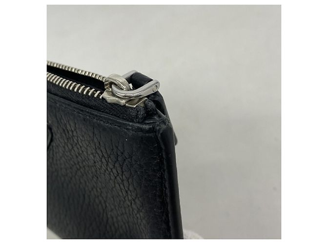 Porta-moedas Prada em couro preto - vista 7