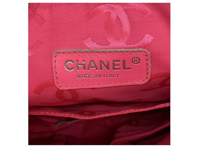Borsa a tracolla Chanel Cambon in pelle di agnello bianca e nera Nero Bianco - vista 5