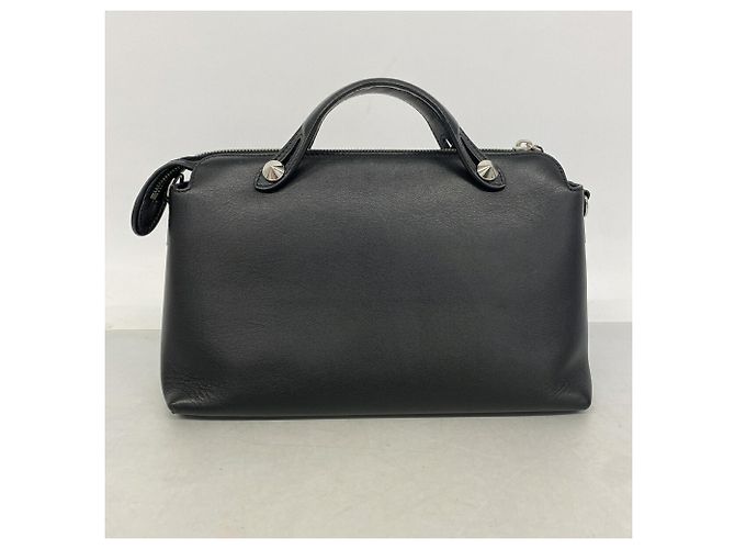 Borsa in pelle Fendi By The Way Nero - vista 10