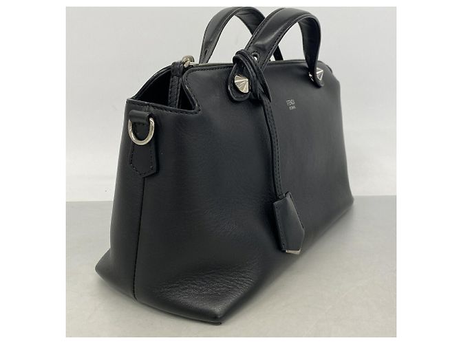 Borsa in pelle Fendi By The Way Nero - vista 2