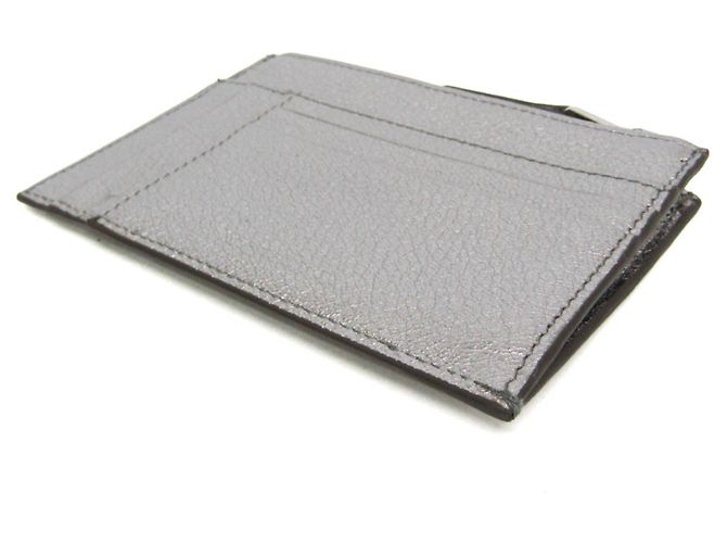 Miu Miu Kartenetui mit Münzfach Silber - Ansicht 3