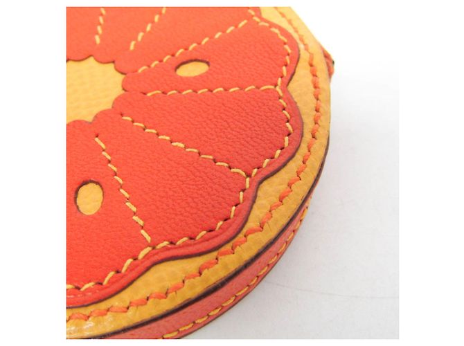 Hermès Portamonete Hermes Tutti Frutti Arancione Giallo - vista 10