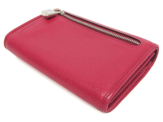 Loewe Anagram Compact Wallet in Wine Dark red - view 2