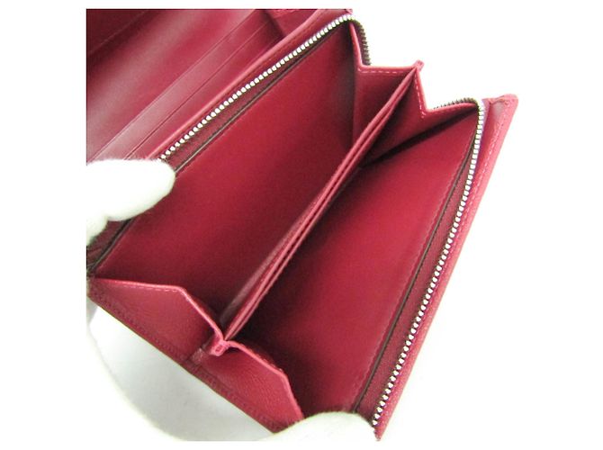 Loewe Anagram Compact Wallet in Wine Dark red - view 4