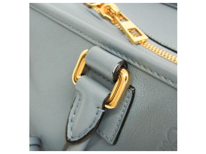Loewe Amazona 28 Damen Handtasche aus Leder, Hellblau - Ansicht 10