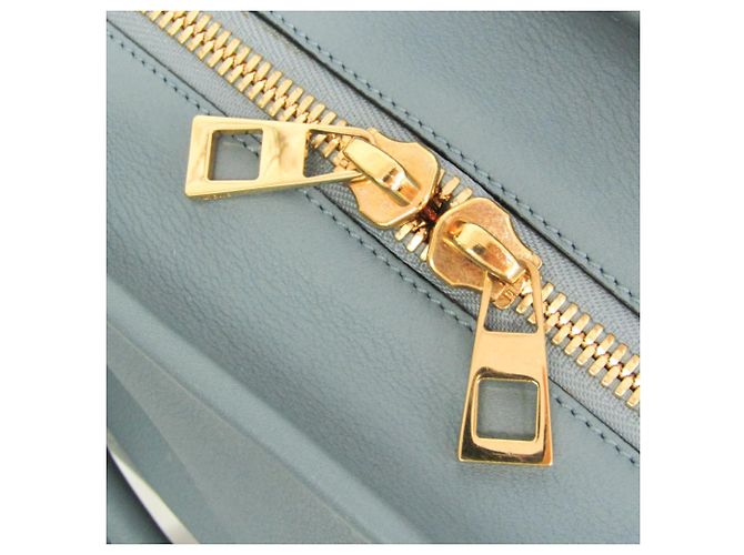 Loewe Amazona 28 Damen Handtasche aus Leder, Hellblau - Ansicht 12