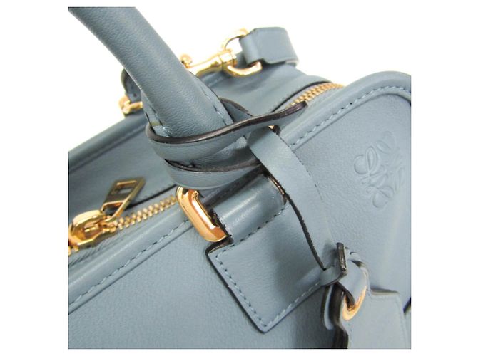 Loewe Amazona 28 Damen Handtasche aus Leder, Hellblau - Ansicht 15