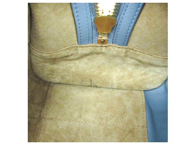 Loewe Amazona 28 Damen Handtasche aus Leder, Hellblau - Ansicht 18