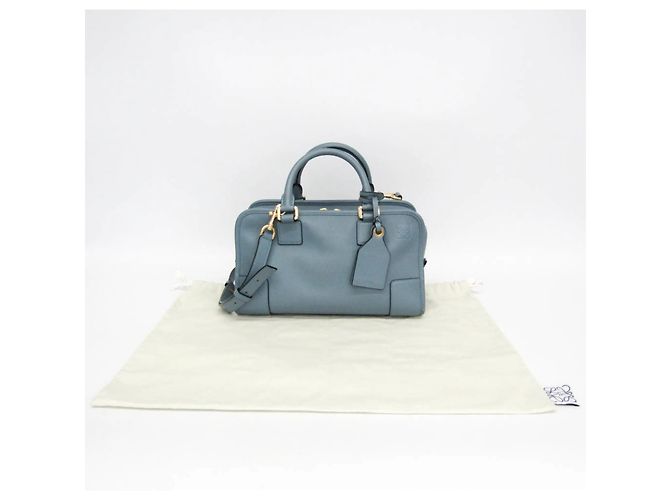 Loewe Amazona 28 Damen Handtasche aus Leder, Hellblau - Ansicht 2
