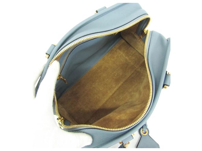 Loewe Amazona 28 Damen Handtasche aus Leder, Hellblau - Ansicht 4
