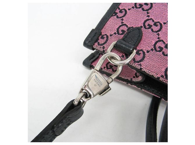 Gucci GG Canvas Interlocking G Small Schultertasche/Tote Bag Pink Marineblau - Ansicht 12