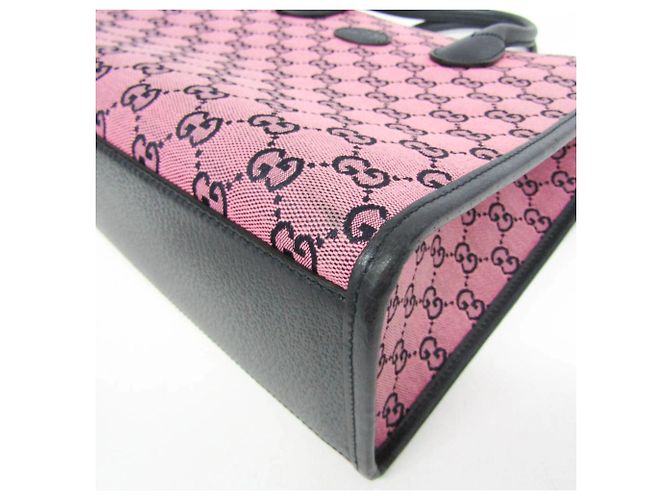 Gucci GG Canvas Interlocking G Small Schultertasche/Tote Bag Pink Marineblau - Ansicht 5