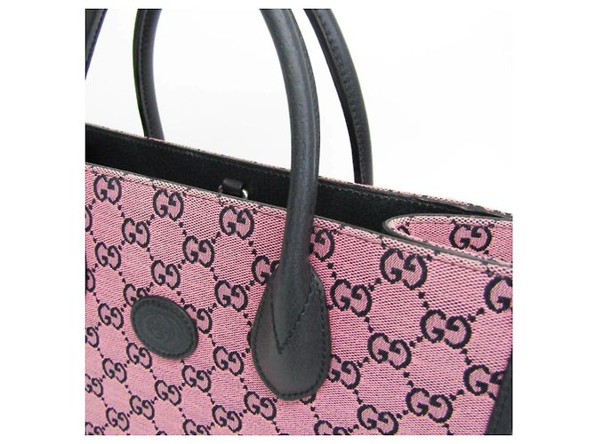 Gucci GG Canvas Interlocking G Small Schultertasche/Tote Bag Pink Marineblau - Ansicht 7