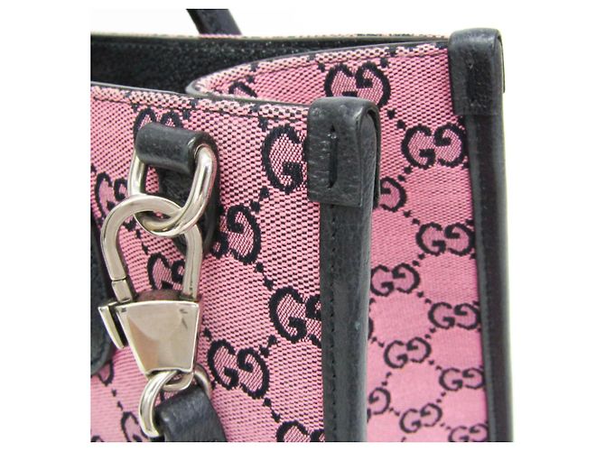 Gucci GG Canvas Interlocking G Small Schultertasche/Tote Bag Pink Marineblau - Ansicht 8